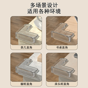 Protections d'angle en PVC en forme de L pour la sécurité des bébés, protection des bords de table et de fenêtre - Product Image 4