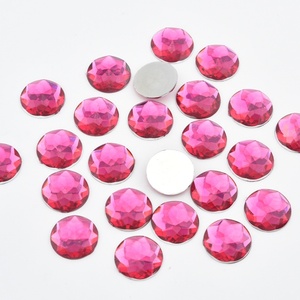 พลอยเทียมอะคริลิคทรงกลมเรียบติดพลอยเทียมพลอยเทียมทรงกลมแบบ DIY - Product Image 2