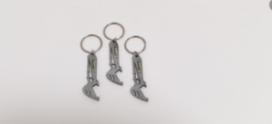 Porte-clés d'excavatrice en alliage de zinc de qualité supérieure avec logo imprimé numériquement en 3D pour cadeaux de construction et gestion quotidienne des clés - Product Image 3