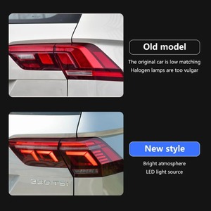 HETOP Fari Posteriori LED per <span class=keywords><strong>Tiguan</strong></span> 2017-2021, Aggiornamento Design Posteriore, Lampade Posteriori LED <span class=keywords><strong>Plug</strong></span> and Play per Volkswagen - Product Image 2