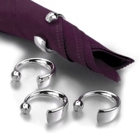 Ensemble d'anneaux de serviette en argent plaqué de qualité supérieure avec motif de rose pour la décoration de table de restaurant et de cuisine, pour tous les jours et les fêtes