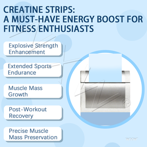 Bandelettes Orales de Créatine Personnalisées à Dissolution Rapide Sans Sucre 5000mg de Créatine Monohydrate Énergie pour la Croissance Musculaire Film Orodispersible - Product Image 5