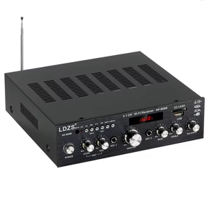 <span class=keywords><strong>Amplificador</strong></span> <span class=keywords><strong>de</strong></span> Audio para el Hogar <span class=keywords><strong>de</strong></span> 400W, BT5.0, Clase D, Altavoz <span class=keywords><strong>de</strong></span> Potencia <span class=keywords><strong>de</strong></span> <span class=keywords><strong>5</strong></span> <span class=keywords><strong>Canales</strong></span>, Compatible con Grabación para Altavoces <span class=keywords><strong>de</strong></span> 4-16Ω, AV-608B - Product Image 1