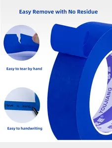 YOU JIANG 2 Inch 3m Anti- UV 14 Days Painter Tape Car Automotive Blue Painters Tape Removal Washi Masking Tape For Painting