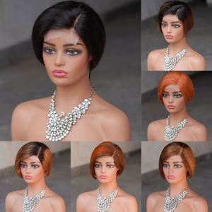 Peluca Brasileña Amygirl de 8 Pulgadas 4x4 con Ondas Suaves, Sin Pegamento, con Frente de Encaje Transparente, 100% Cabello Virgen Remy, 180% de Densidad, Peluca Corta - Product Image 3