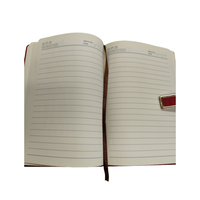 Bloc-notes personnalisé A5 à prix avantageux, reliure cousue, couverture rigide en cuir PU