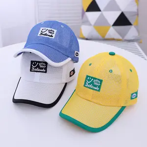 공장 디자인 어린이 사용자 정의 로고 자수 멀티 컬러 트럭 모자 모자 스폰지 메쉬 아이 여름 메쉬 모자