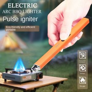 Allumeur à impulsions pour bougies d'aromathérapie, rechargeable, coupe-vent, en ABS, avec long manche, pour la maison, la cuisine et l'allumage des cuisinières à gaz - Product Image 4