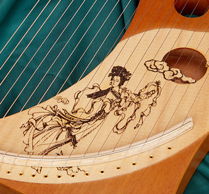 19 cordes lune harpe <span class=keywords><strong>Laia</strong></span> ange harpe instrument usine de gros - Product Image 6