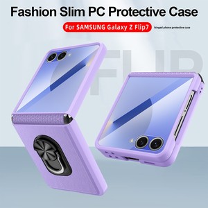 โรงงานฮวนมินนำเสนอเคสโทรศัพท์แบบพับได้พร้อมห่วงคล้อง TPU สำหรับ Samsung Z Flip 7 ดีไซน์เรียบง่าย - Product Image 2