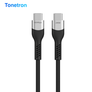 <span class=keywords><strong>USB</strong></span> 2.0 <span class=keywords><strong>USB</strong></span>-C để <span class=keywords><strong>USB</strong></span>-C cáp-nylon bện hợp kim nhôm 5A sạc nhanh cho iPhone & Android - Product Image 1