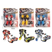 Jouets Robot Transformable 3 Couleurs en Plastique pour Enfants, Thème Ville, Avion Déformable, Idéal Cadeau - Vente Flash