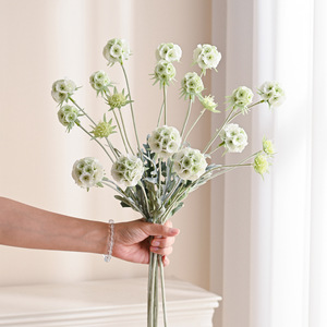 Fleurs artificielles à tête unique en soie pour décoration de mariage, bouquet, ornement de maison, décoration de plafond - Product Image 3