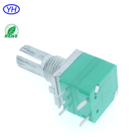 Potentiomètre rotatif RV097 RK097NS personnalisé 1k 2k 5k 10K 20k 50k 100k ohm 9mm 5 broches 10k avec interrupteur marche/arrêt pour l'audio