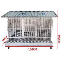 Cages Spéciales Amovibles en Acier Inoxydable Faciles à Nettoyer pour l'Élevage – Grandes Cages à Poulets pour Fermes d'Élevage