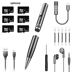 Stylo Enregistreur Vocal Portable Mini Design Tendance avec Fonction d'Écriture et d'Enregistrement USB pour Interviews - Product Image 6