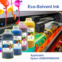 Encre éco-solvant inodore à base d'huile de qualité supérieure 1000 ml pour impression numérique publicitaire extérieure, compatible avec les têtes Epson I1600 I3200 Xp600