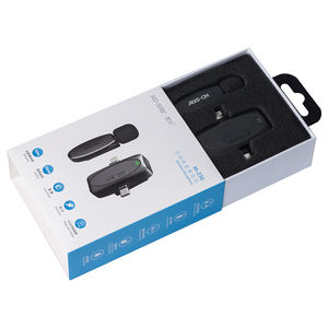 Enregistrement en <span class=keywords><strong>studio</strong></span> microphone sans fil portable revers conférence sans fil lavalier podcast mini microphones - Product Image 6