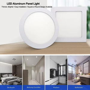 Lampada <span class=keywords><strong>LED</strong></span> Rotonda in Alluminio IP44 AC85-265V, Pannello Sottile <span class=keywords><strong>a</strong></span> Montaggio Superficiale, Luce da <span class=keywords><strong>Soffitto</strong></span> <span class=keywords><strong>LED</strong></span> Dimmerabile per Casa - Product Image 3