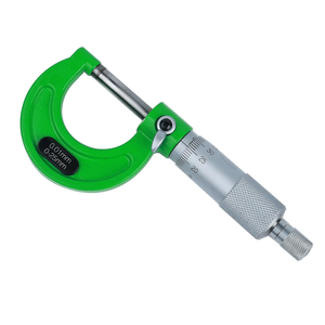 Aralık 0-100mm 4 adet/takım yüksek hassasiyetli 0.01mm mikrometre yeşil plastik kutu taşlama dış mikrometre ölçüm araçları - Product Image 6