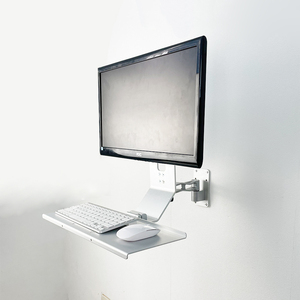 Ngồi-to-đứng Wall <span class=keywords><strong>Mount</strong></span> Chiều cao có thể điều chỉnh màn hình gắn kết với khay bàn phím - Product Image 1