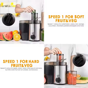 Presse-agrumes électrique <span class=keywords><strong>professionnel</strong></span> hydraulique commercial 800 watts, centrifugeuse pour la maison, l'hôtel, le restaurant, réglable pour les légumes et les fruits - Product Image 2
