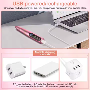 Nueva Llegada Inalámbrico Usb Recargable Taladro de Uñas 35000 Rpm Cerámica Taladro de Uñas Máquina Pluma Mini Taladro de Uñas Portátil - Product Image 5
