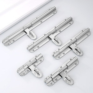 Loquet de porte en acier inoxydable robuste Qihong, surface renforcée, montage en surface, antivol, pour porte en bois - Product Image 3