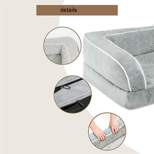 Luxusplüsch weich beruhigender Donut Hundebett Dropshipping waschbar extra großes Hunde-Sofa Katze runde Haustierbetten - Product Image 5