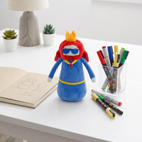 Poupées en peluche personnalisées de haute qualité CE CPC, rembourrées en coton PP doux, commande en gros directe d'usine, faible MOQ, OEM ODM, logo personnalisé