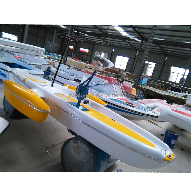 Factory Direct Supply Cartoon Flamingo Fiberglass Electric Boat 2 person water bike plastic Kayak Vessel Canoe