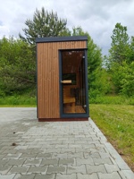 Sauna à vapeur sèche infrarouge avec bain de glace Sauna en bois avec bain froid