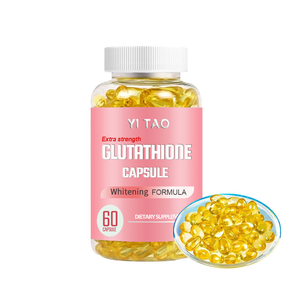 Capsules de glutathion blanchissantes, extra-fortes, éclaircissement de la peau et soutien détoxifiant, 60 gélules – Complément de beauté antioxydant - Product Image 1