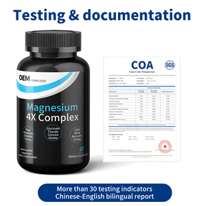 Cápsulas de Magnesio 4X Complex, Cumplen con las Normas de EE. UU./UE, cGMP/Ley Alimentaria de la UE |   Proveedor de Marca Privada para Clientes Transfronterizos - Product Image 2