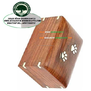 Urnes en bois faites à la main pour les cendres de chien | Urnes de crémation | Urnes funéraires | - Product Image 3