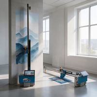 Verticale AI 4K UV HD16 wandprinter voor bamboe en hout printen, professioneel digitaal muurschildering decoratiegereedschap
