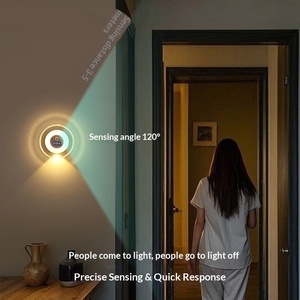 Veilleuse LED intelligente à détection <span class=keywords><strong>de</strong></span> mouvement, télécommande tactile, affichage horloge double mode, design minimaliste moderne, éclairage <span class=keywords><strong>de</strong></span> chevet pour chambre à coucher - Product Image 4