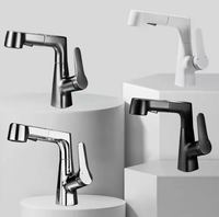 Robinet monocommande moderne gris en plastique, modèle à trou unique, le plus vendu de l'usine, avec capteur sans contact, en laiton et céramique, à débit contrôlé