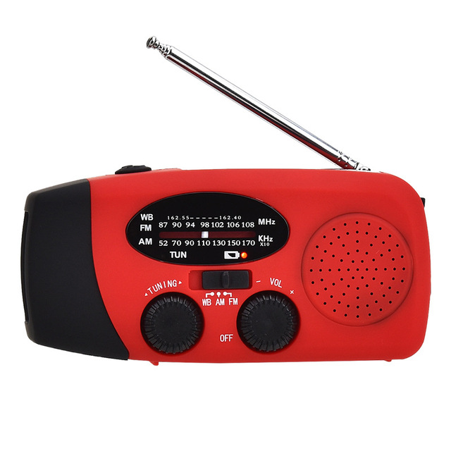 Multifunctional Emergency Radio Hand-cranked Power Generation Solar Radio