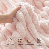 Plaid en polaire doux personnalisé en polyester, couverture confortable toutes saisons pour canapé, moderne, léger, pour la maison, l'hôtel, cadeau, vente en gros