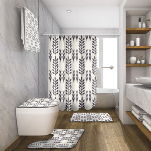 Rideaux <span class=keywords><strong>de</strong></span> douche personnalisés, ensembles <span class=keywords><strong>de</strong></span> drap <span class=keywords><strong>de</strong></span> douche en polyester imperméable antibactérien bohème pour salle <span class=keywords><strong>de</strong></span> bains - Product Image 4