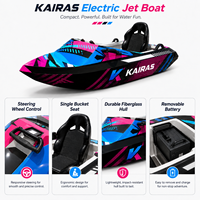 Jet-boat électrique 15000W, scooter aquatique haute vitesse, jet-ski électrique, bateau 40 km/h, coque en fibre de verre, embarcation personnelle pour adultes