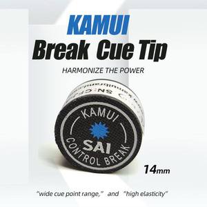 Vente en gros de pointes de billard Kamui SAI noires originales, 14 mm, accessoires de billard américain, provenant du Japon - Product Image 1