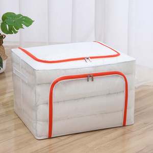 Foldable Window and Reinforced Handle <b>Clothes</b> <b>Storage</b> Bins Box with Steel Frame - Product Image 6