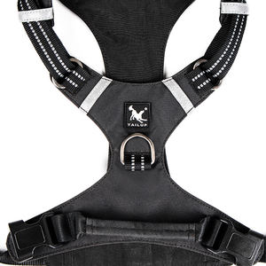 Arnés de seguridad para perros con logotipo personalizado y ligero, estilo deportivo reflectante, mango superior, liberación rápida, poliéster sólido ajustable - Product Image 2