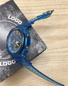 Montre-bracelet mécanique sport pour homme, affichage lumineux, bracelet en cuir véritable, réserve de marche, mode, affaires - Product Image 2