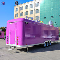 Camion de restauration mobile entièrement équipé en acier inoxydable CAMPTRL, BBQ, pizza, restauration rapide, cuisine mobile pour la vente de snacks