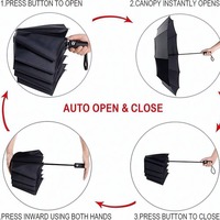 Parapluie pliant automatique sur mesure, coupe-vent, protection UV, soleil et pluie, portable, compact, multicolore, production en gros, entrepôts