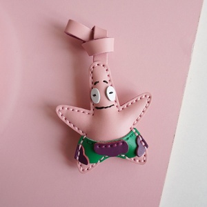 Boshiho DIY Handbag Pendant Dog Creative Keychain Schoolbag Leather Accessories Handmade <b>Keyring</b> Customized Color 7.5x3.5cm Kids - Product Image 2