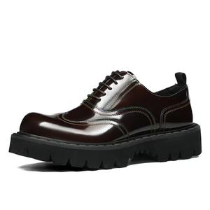 Zapatos Formales de Cuero para Hombre, Zapatos de Trabajo Profesionales con Suela Suave, Zapatos Oxford Retro Británicos con Punta Cuadrada para Hombre - Product Image 6
